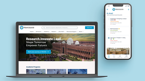 FAST NUCES and Campus Connect design banner