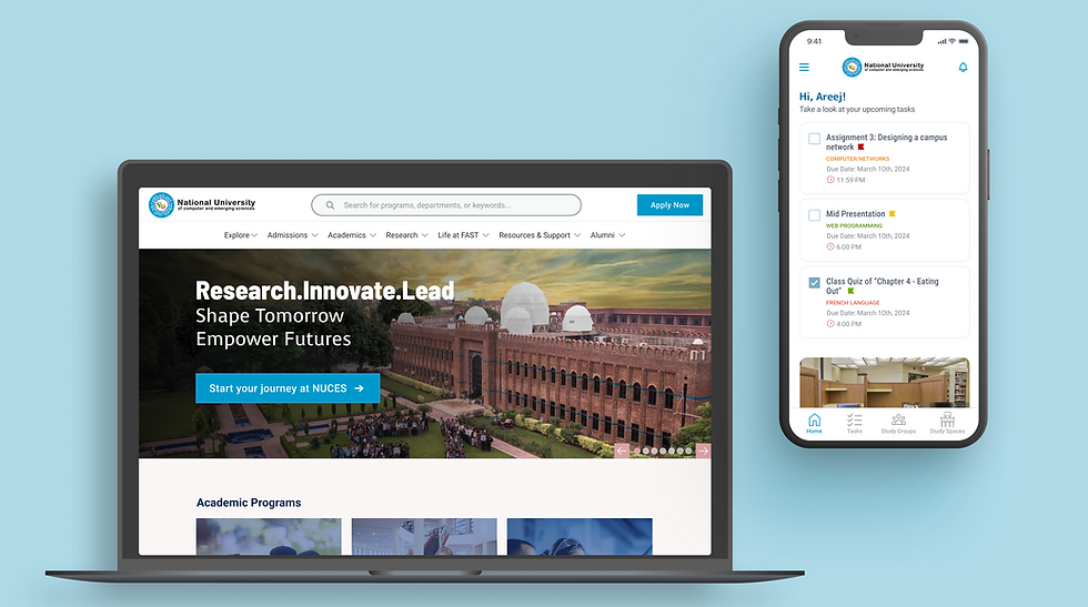 FAST NUCES and Campus Connect design banner