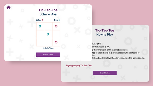 Tic-Tac-Toe game interface banner